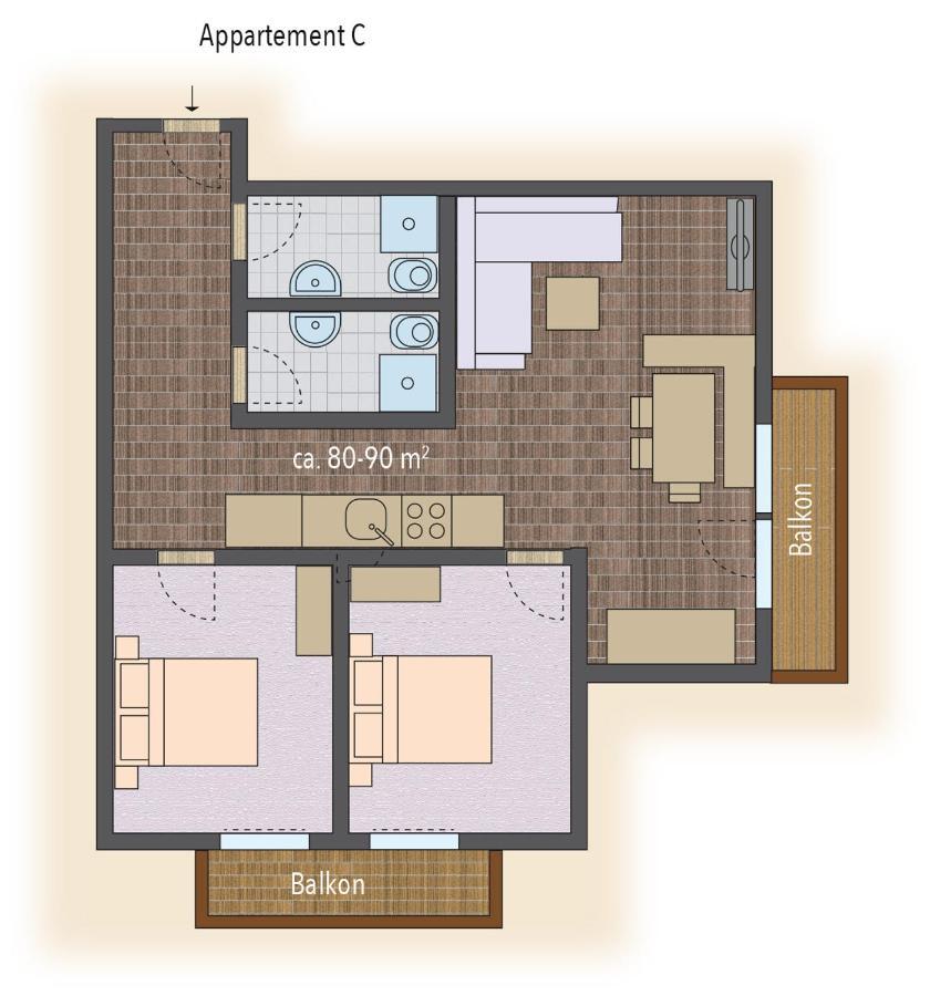 Appartements Salzburgerhof Флахау Екстер'єр фото